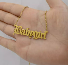 Load image into Gallery viewer, Fashion Name Plate Necklace
