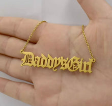 Load image into Gallery viewer, Fashion Name Plate Necklace
